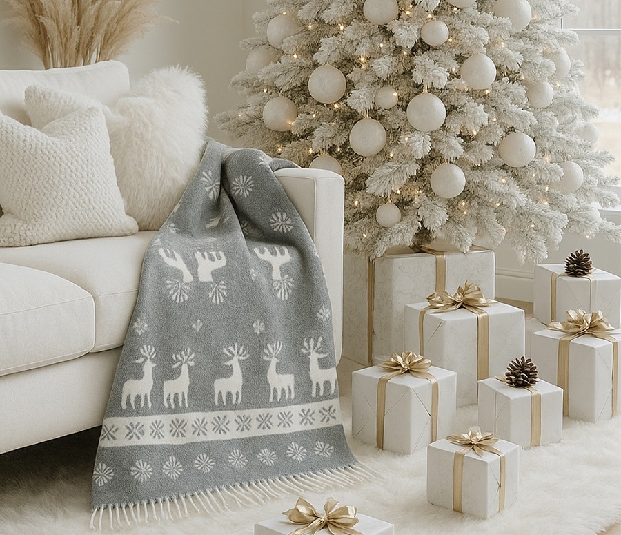 Kalėdinės dovanos namams: kur rasti stilingus vilnonius pledus?