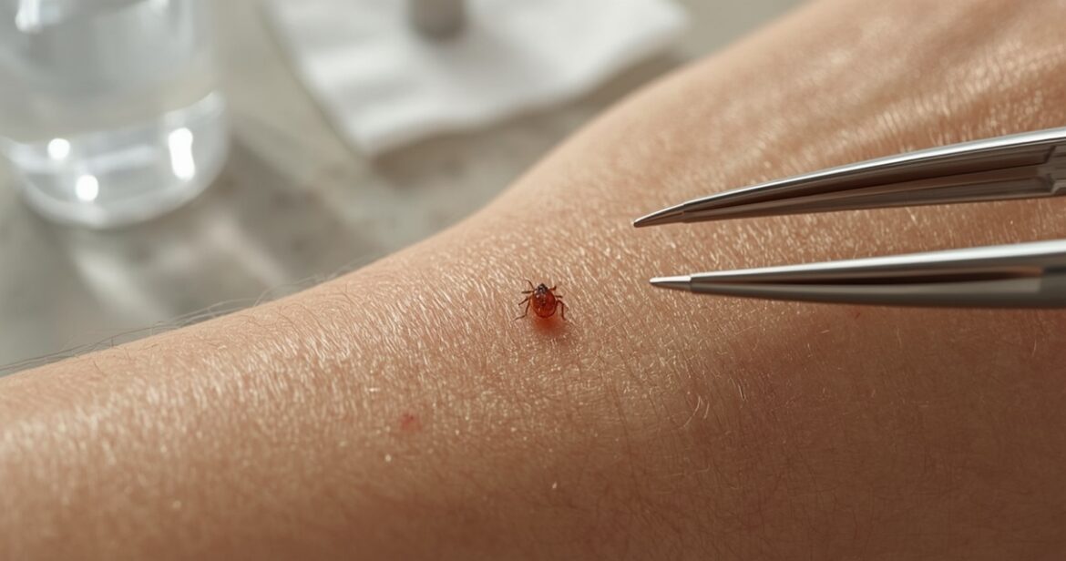 Ką daryti, jei po erkės įkandimo po oda liko jos galva?