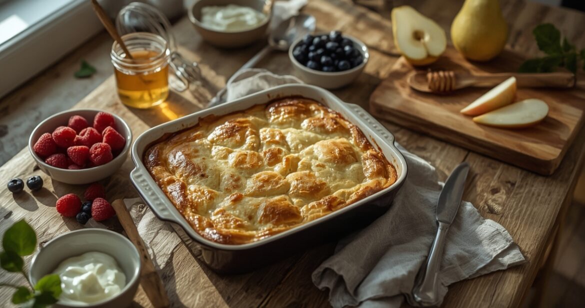 Lengvai pagaminamas varškės apkepas: universalus receptas pusryčiams ir desertui