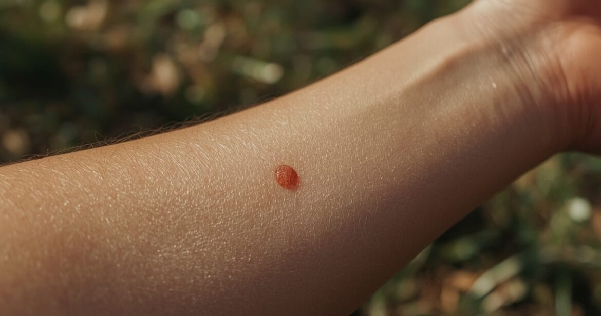 Raudona dėmė po erkės įkandimo: kada tai normali reakcija, o kada – Laimo ligos požymis?